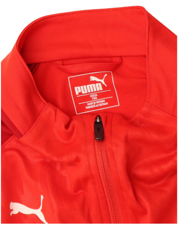 Puma Boys Tracksuit Top Jacket 11-12 Years Red