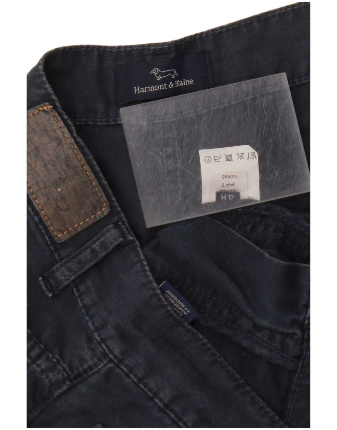 HARMONT & BLAINE Mens Casual Trousers IT 48 Medium W32 L30 Navy Blue