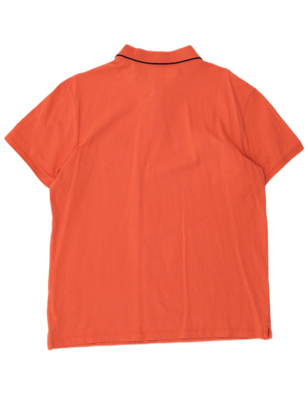 Timberland Mens Slim Fit Polo Shirt Large Orange Cotton