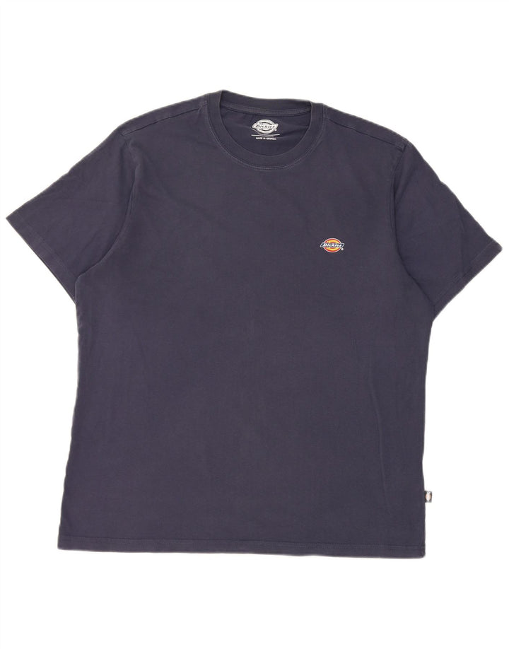 Dickies Mens T-Shirt Top Medium Navy Blue Cotton