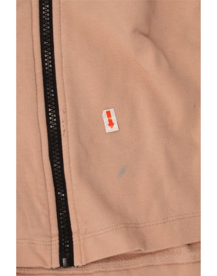 CHAMPION Womens Graphic Zip Hoodie Sweater UK 18 XL Pink