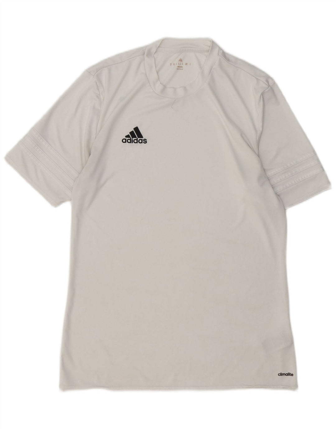 ADIDAS Mens Climalite T-Shirt Top Medium White Polyester