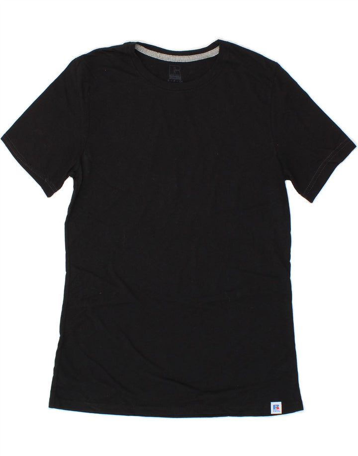 RUSSELL ATHLETIC Mens T-Shirt Top Small Black Cotton Vintage Russell Athletic and Second-Hand Russell Athletic from Messina Hembry 