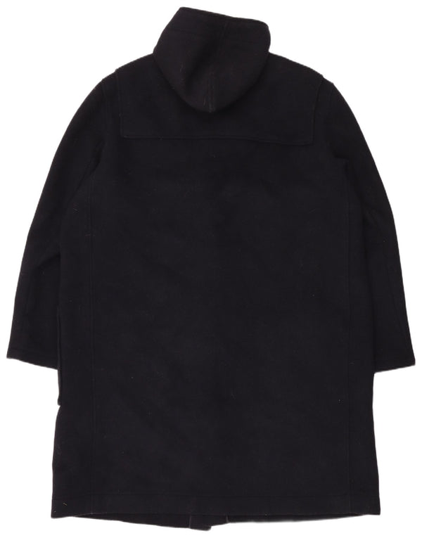 C&A Mens Hooded Duffle Coat EU 56 3XL Navy Blue Wool