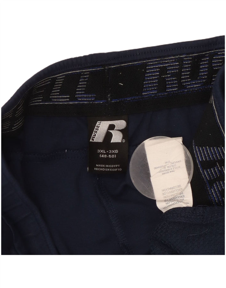 Russell Athletic Mens Tracksuit Trousers 3XL  Navy Blue Rayon