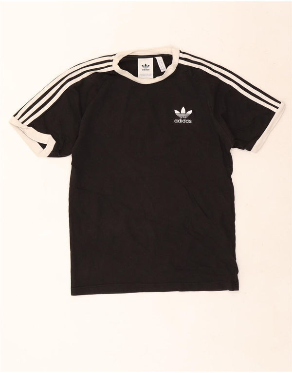Adidas Mens T-Shirt Top Small Black Cotton
