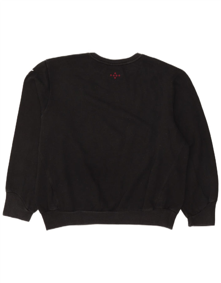 PUMA Mens Graphic Sweatshirt Jumper Large Black Cotton