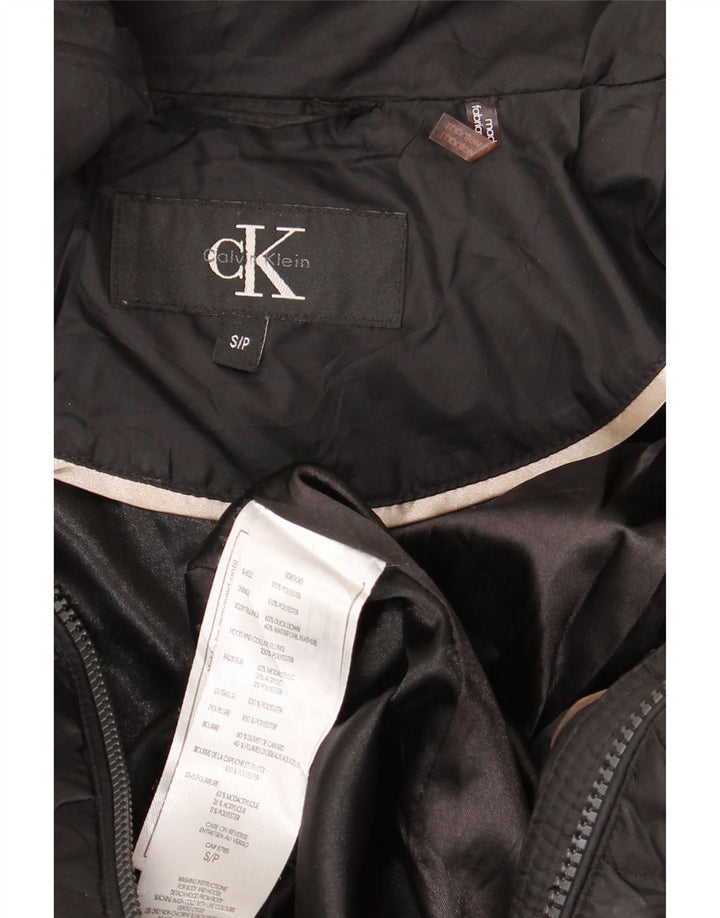 Calvin Klein Womens Padded Jacket UK 10 Small Black Polyester