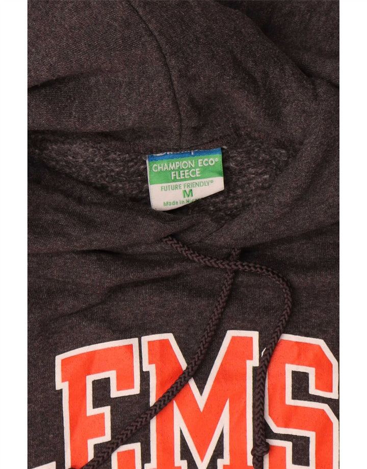 Champion Mens Clemson Graphic Hoodie Jumper Medium Grey Cotton
