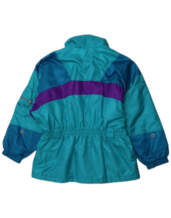 DUBIN Womens Oversized Ski Jacket EU 44 XL Blue Colourblock Sports