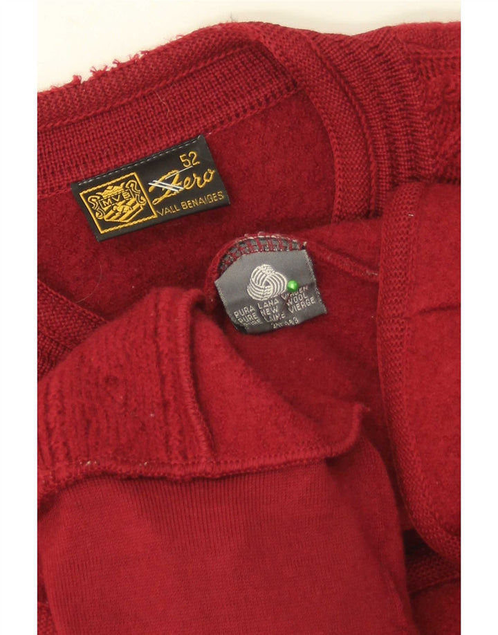 Zero Womens Cardigan Sweater IT 52 2XL Red New Wool