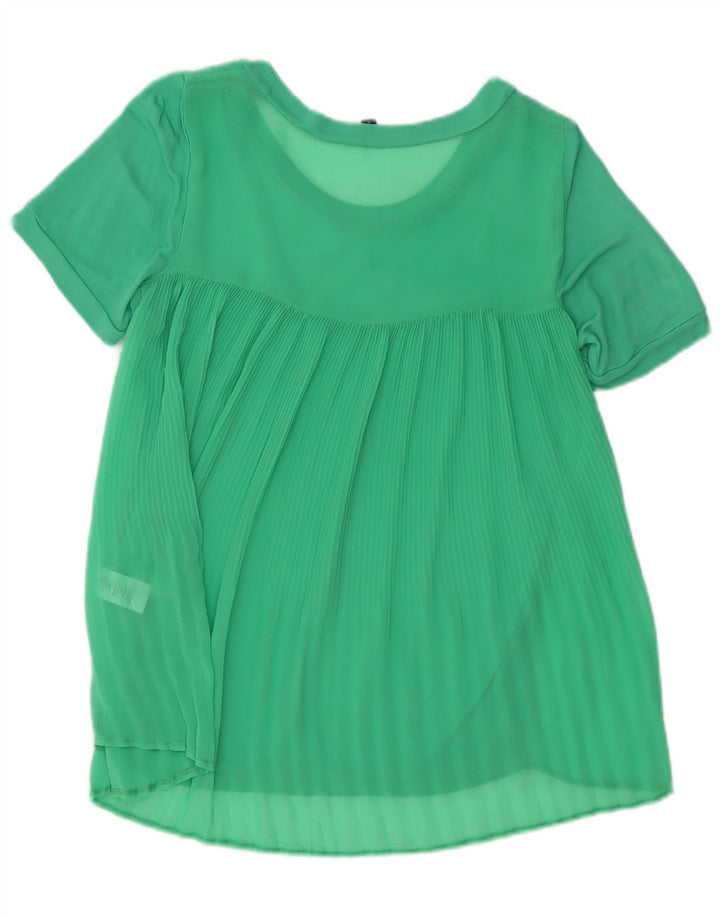 French Connection Womens Blouse Top UK 10 Small Green Viscose