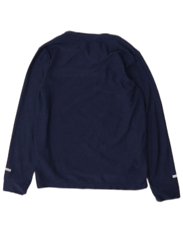 Russell Athletic Boys Dri-Power Top Long Sleeve 6-7 Years Small Navy Blue