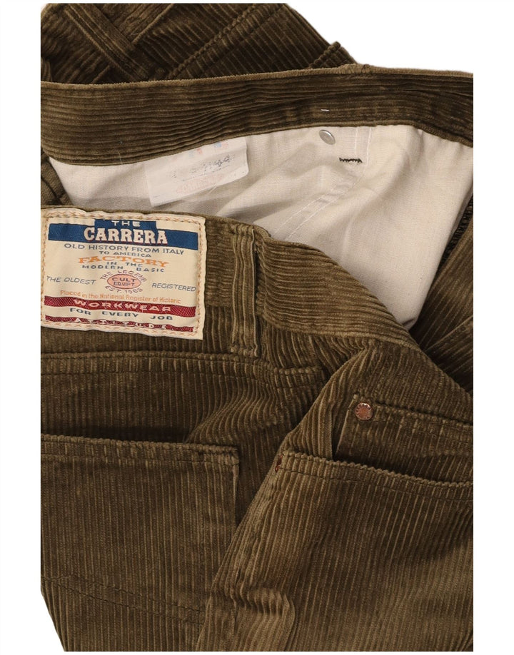 CARRERA Mens Straight Corduroy Trousers W44 L30 Green