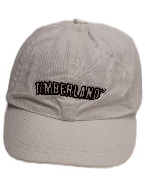 TIMBERLAND Boys Graphic Baseball Cap 2-3 Years White Classic