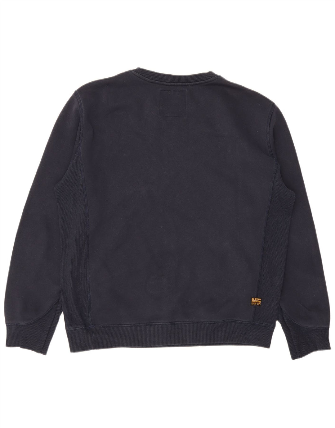 G-Star Mens Sweatshirt Jumper Large Navy Blue Cotton