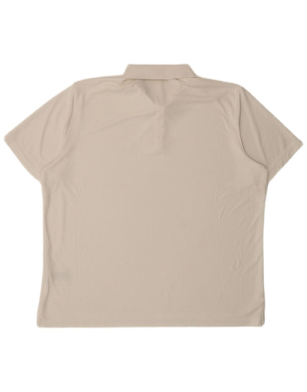 Adidas Mens Polo Shirt 2XL White Polyester