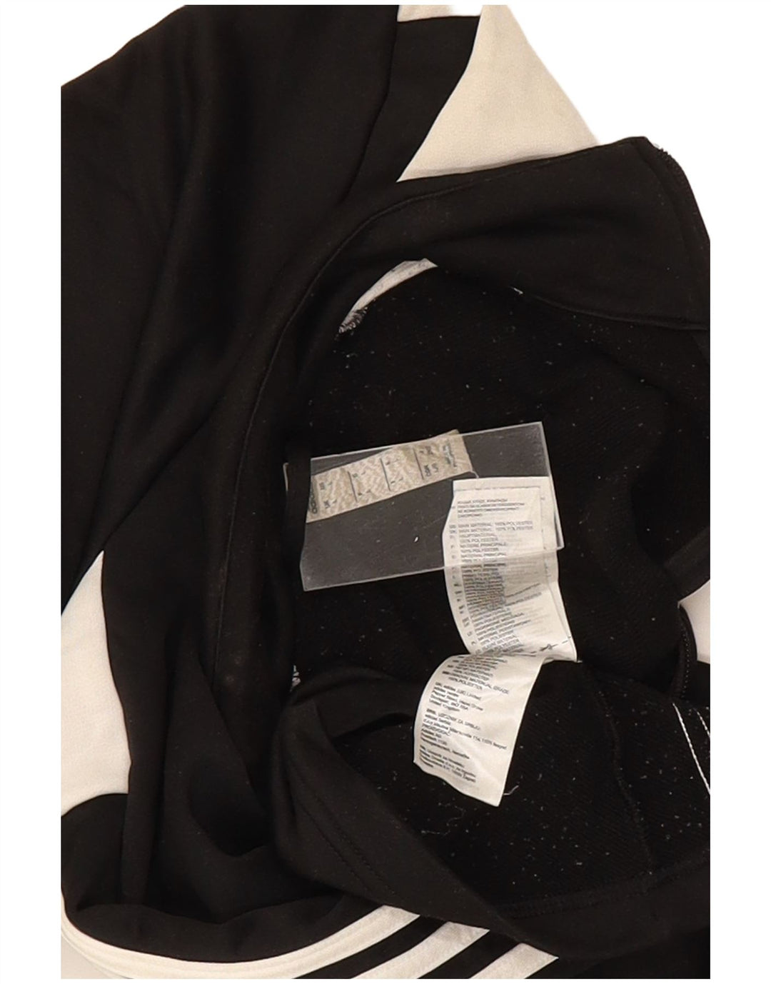 Adidas Mens Tracksuit Top Jacket Large Black Colourblock Polyester