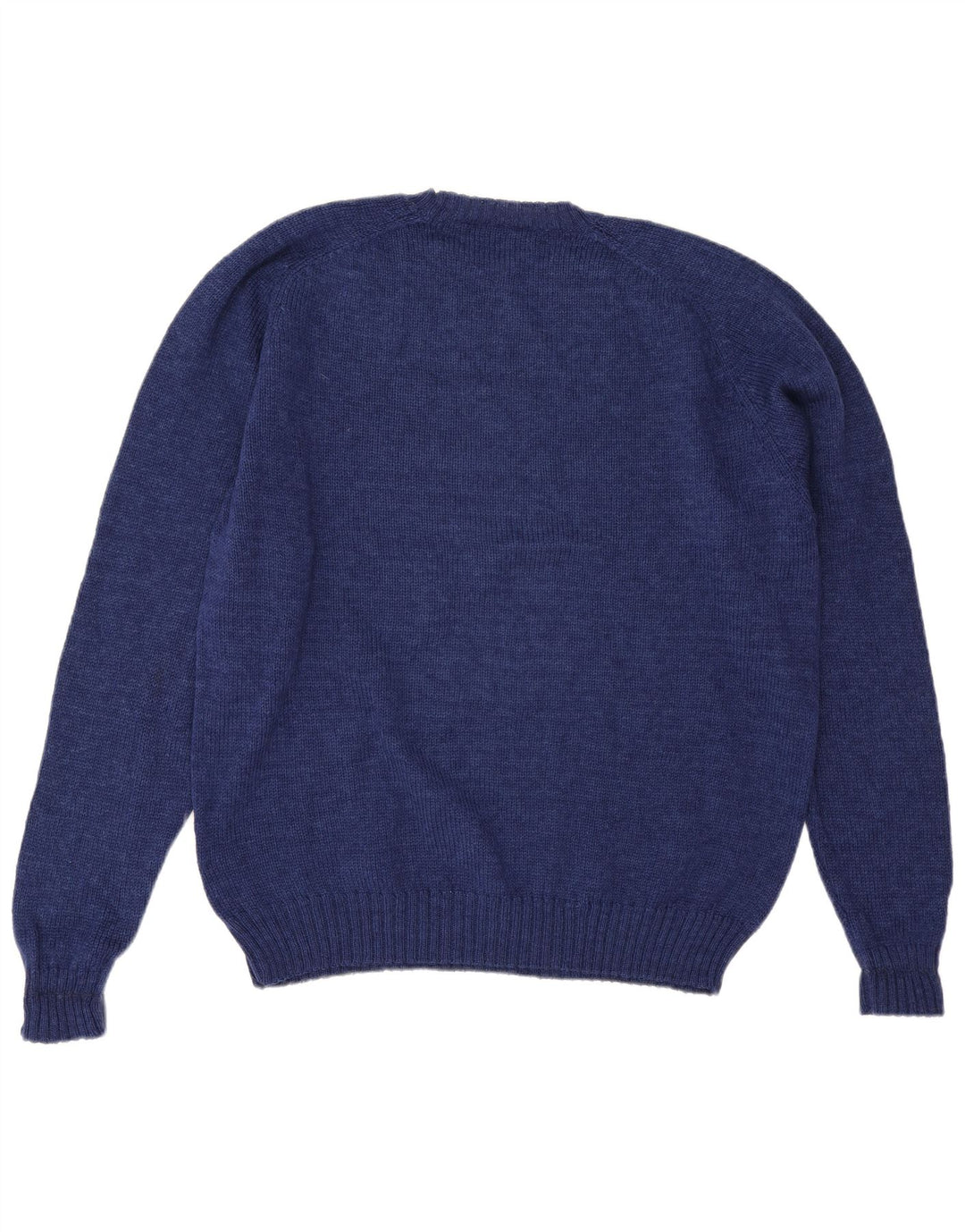 MC Kenzy Mens Crew Neck Jumper Sweater Large Navy Blue New Wool