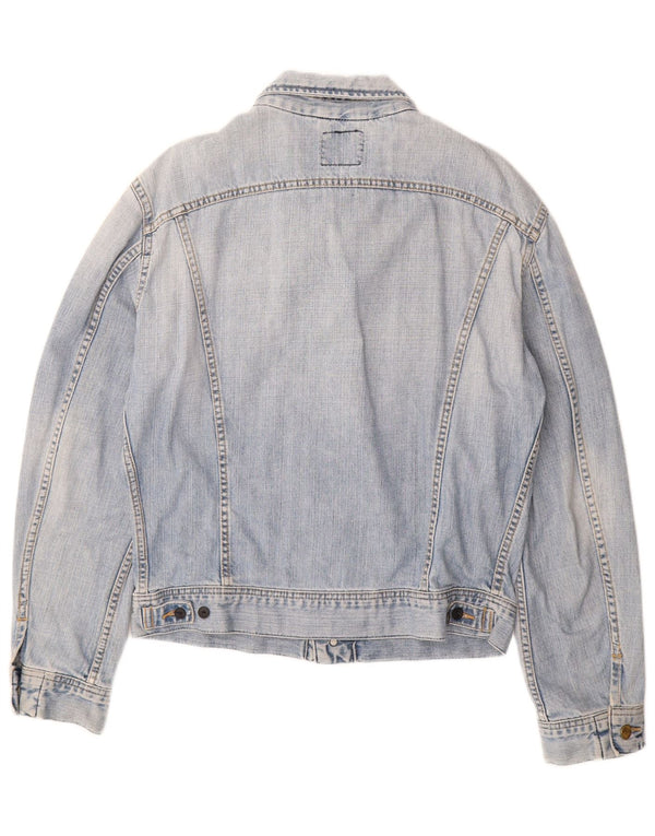 LEE Womens Denim Jacket UK 16 Large Blue Cotton