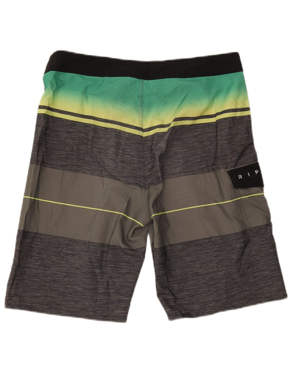 RIP CURL Mens Swimming Shorts Medium Grey Colourblock