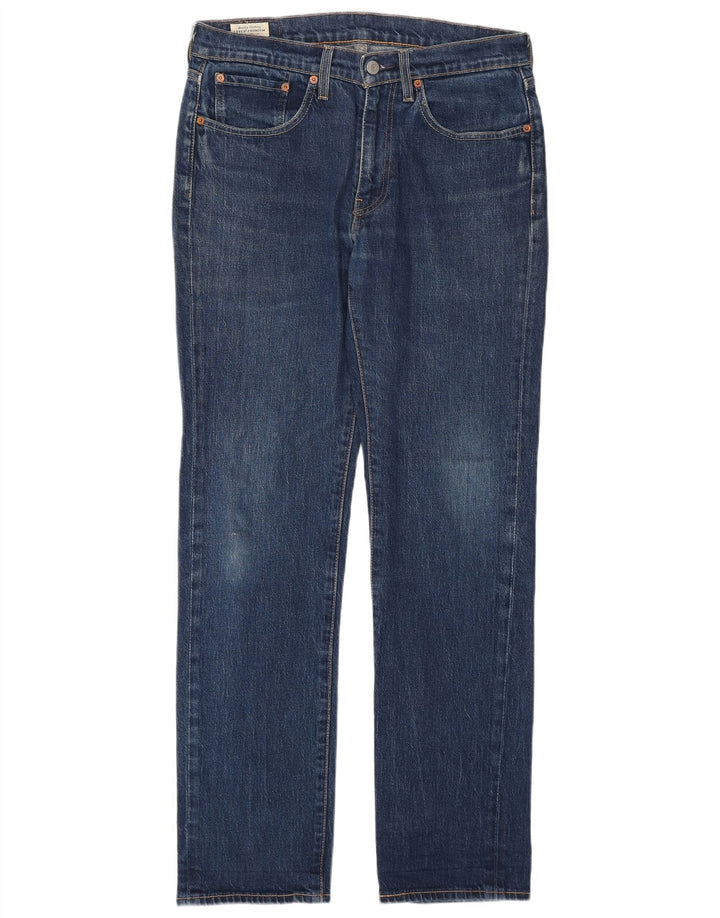 LEVI'S Mens 514 Straight Jeans W31 L32 Blue Cotton