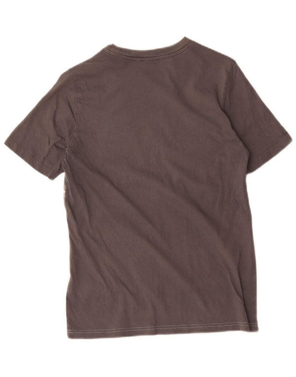 Adidas Boys T-Shirt Top 13-14 Years Grey Colourblock Cotton