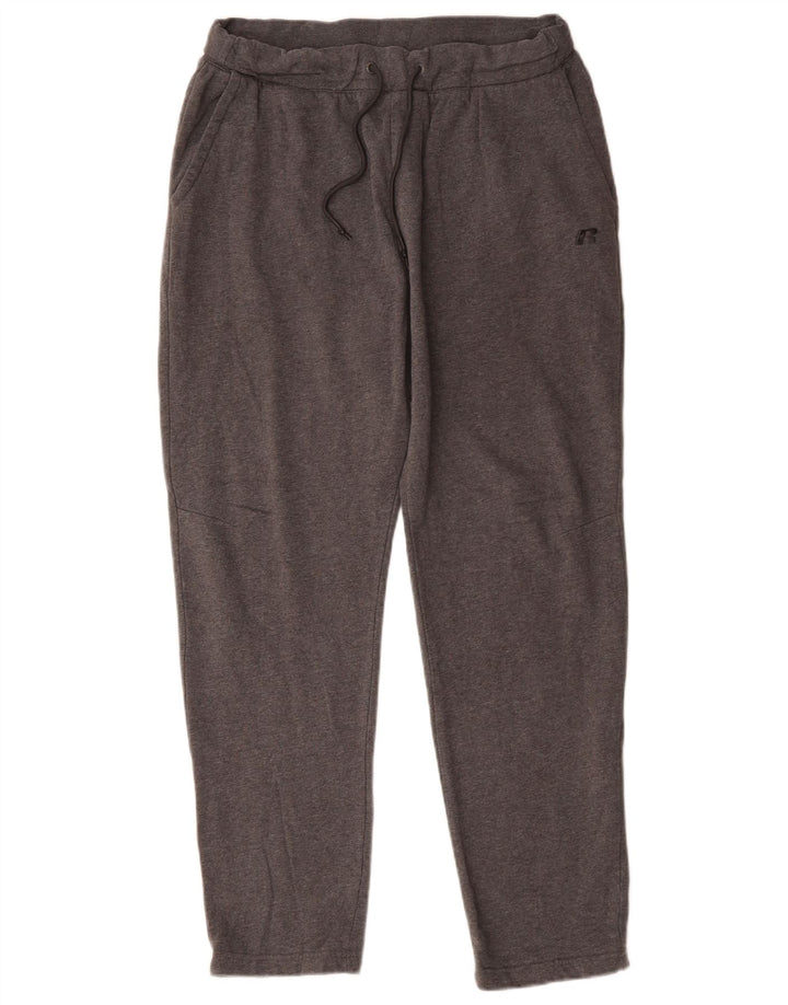 RUSSELL ATHLETIC Mens Tracksuit Trousers Large  Grey Cotton