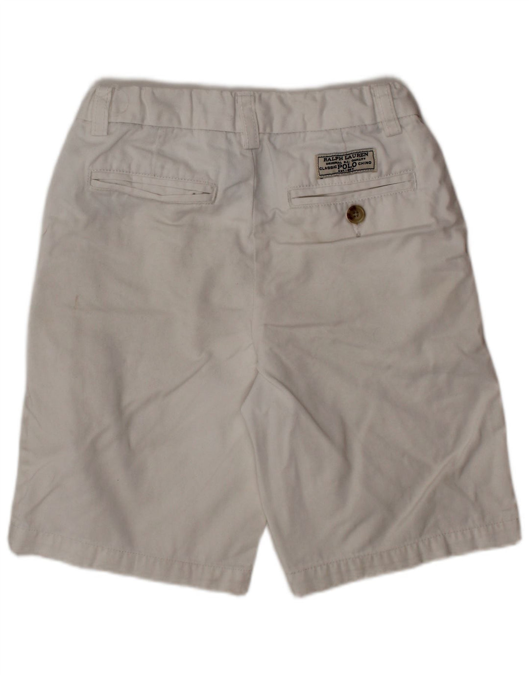 POLO RALPH LAUREN Boys Chino Shorts 6-7 Years W22  White Cotton
