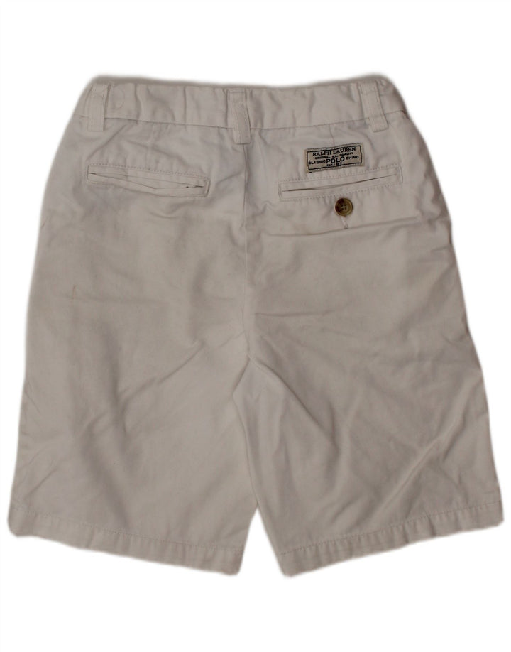 POLO RALPH LAUREN Boys Chino Shorts 6-7 Years W22  White Cotton