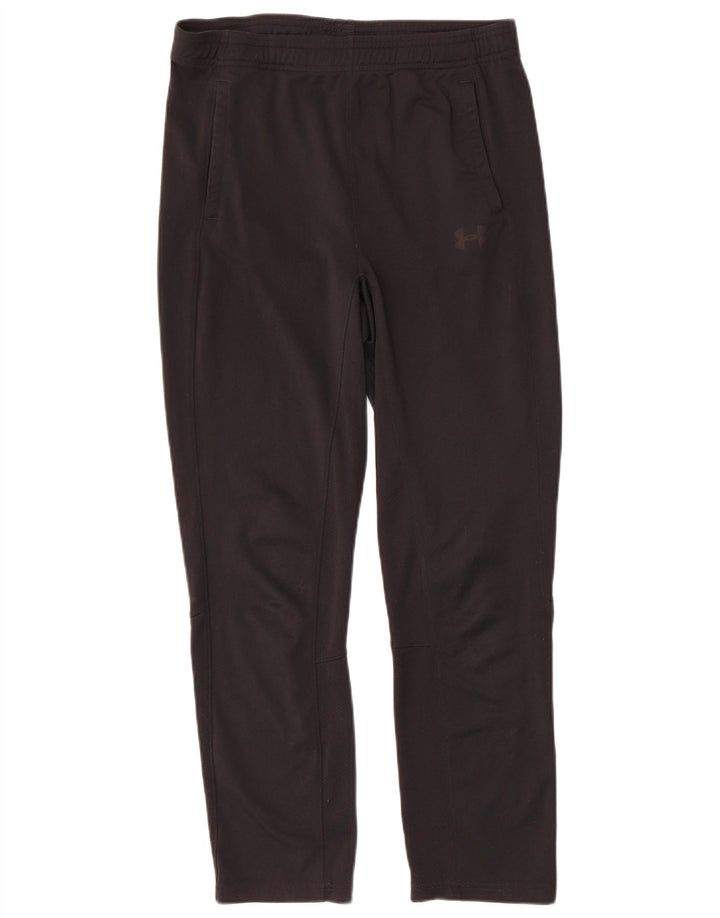 Under Armour Boys Tracksuit Trousers 13-14 Years XL Black Polyester