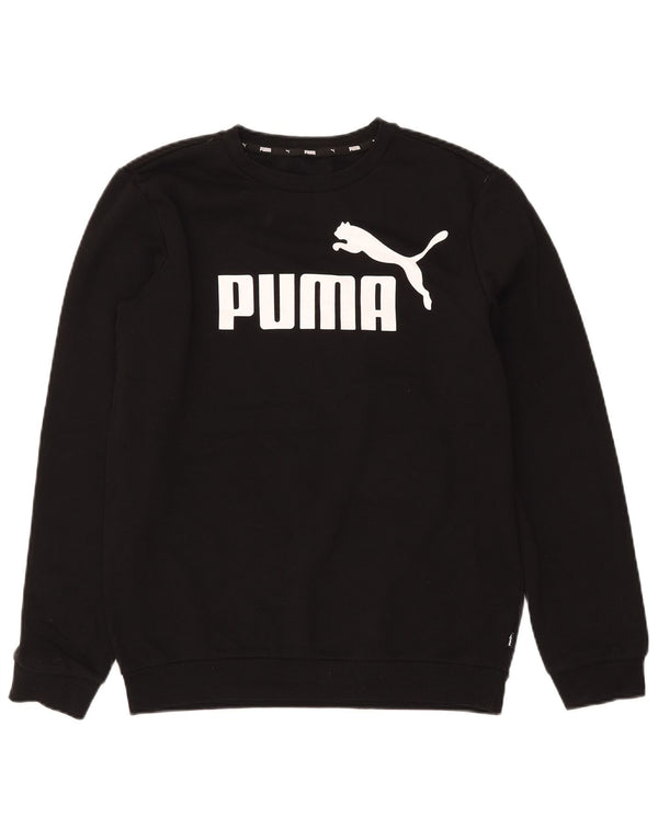 Puma Mens Graphic Sweatshirt Jumper Small Black Cotton