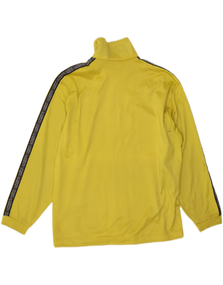 Asics Mens Graphic Tracksuit Top Jacket Small Yellow