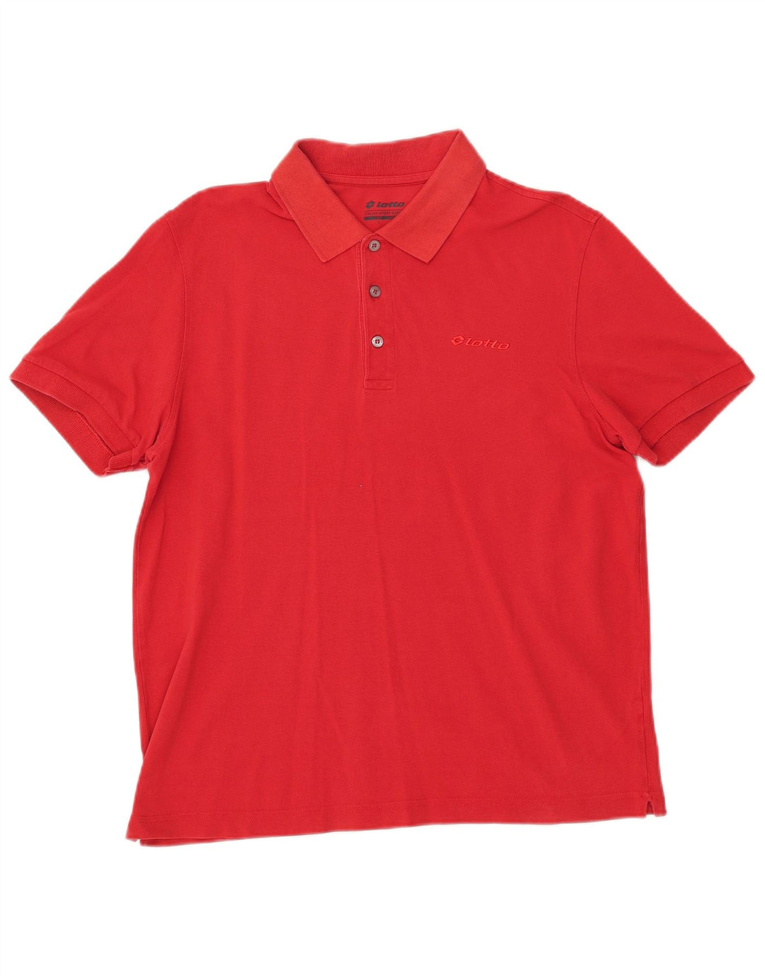 LOTTO Mens Polo Shirt Medium Red Cotton