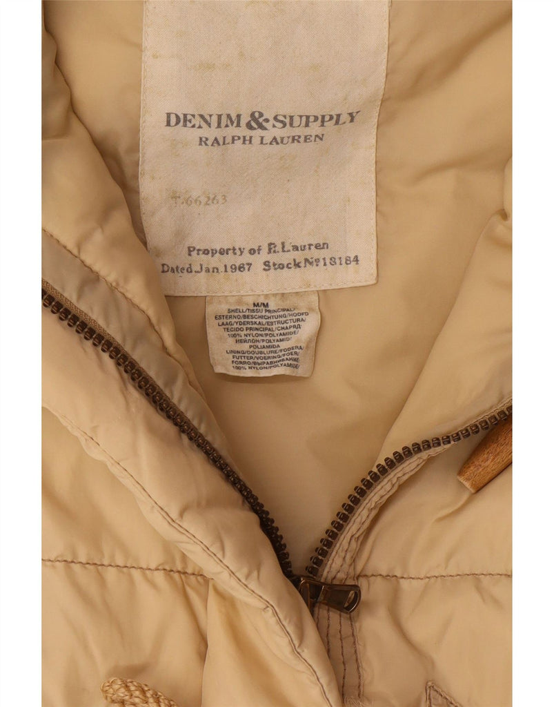 RALPH LAUREN Womens Padded Gilet UK 14 Medium Beige Nylon Vintage Ralph Lauren and Second-Hand Ralph Lauren from Messina Hembry 