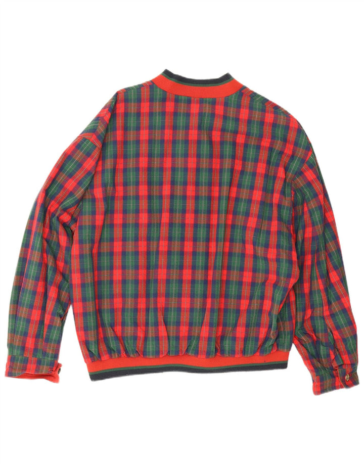 Ravens Womens Oversized Reversible Jacket UK 16 Large Multicoloured Check
