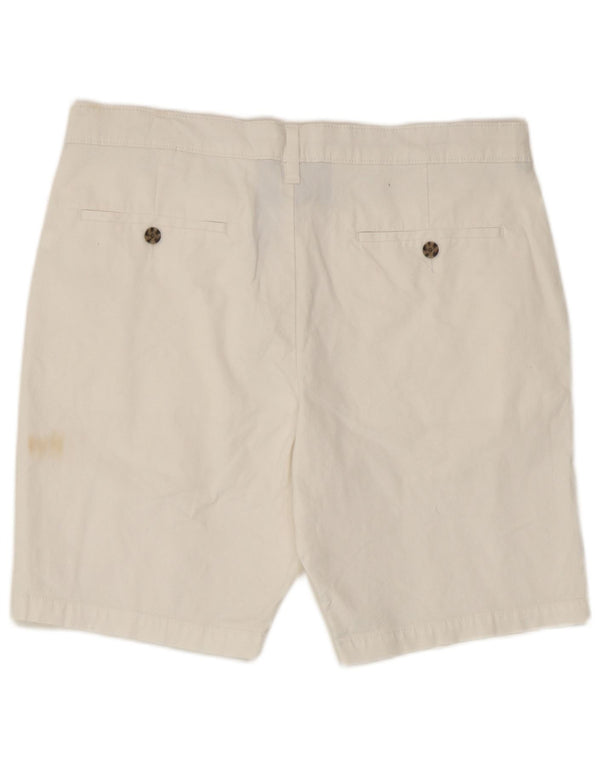Marks & Spencer Mens Chino Shorts W34 Large White Cotton