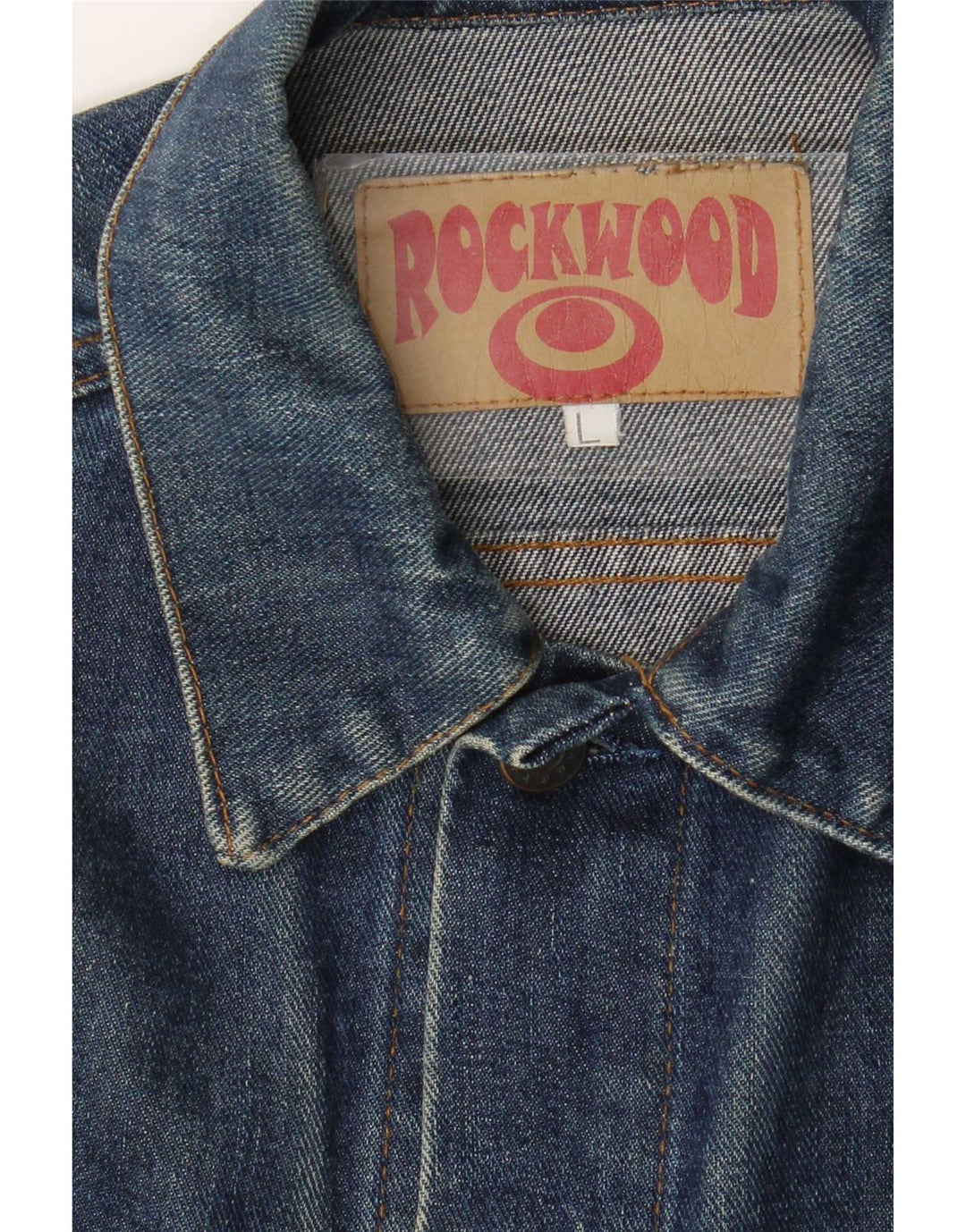 Vintage Mens Denim Jacket UK 40 Large Navy Blue