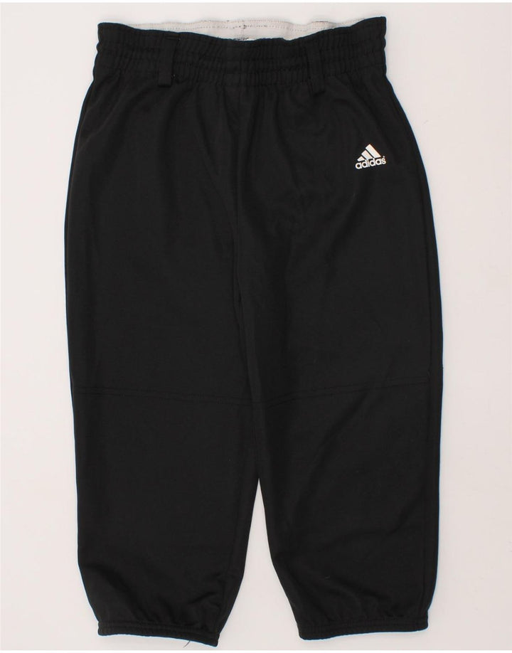 ADIDAS Boys Tracksuit Trousers Joggers 6-7 Years Small Black Polyester Vintage Adidas and Second-Hand Adidas from Messina Hembry 