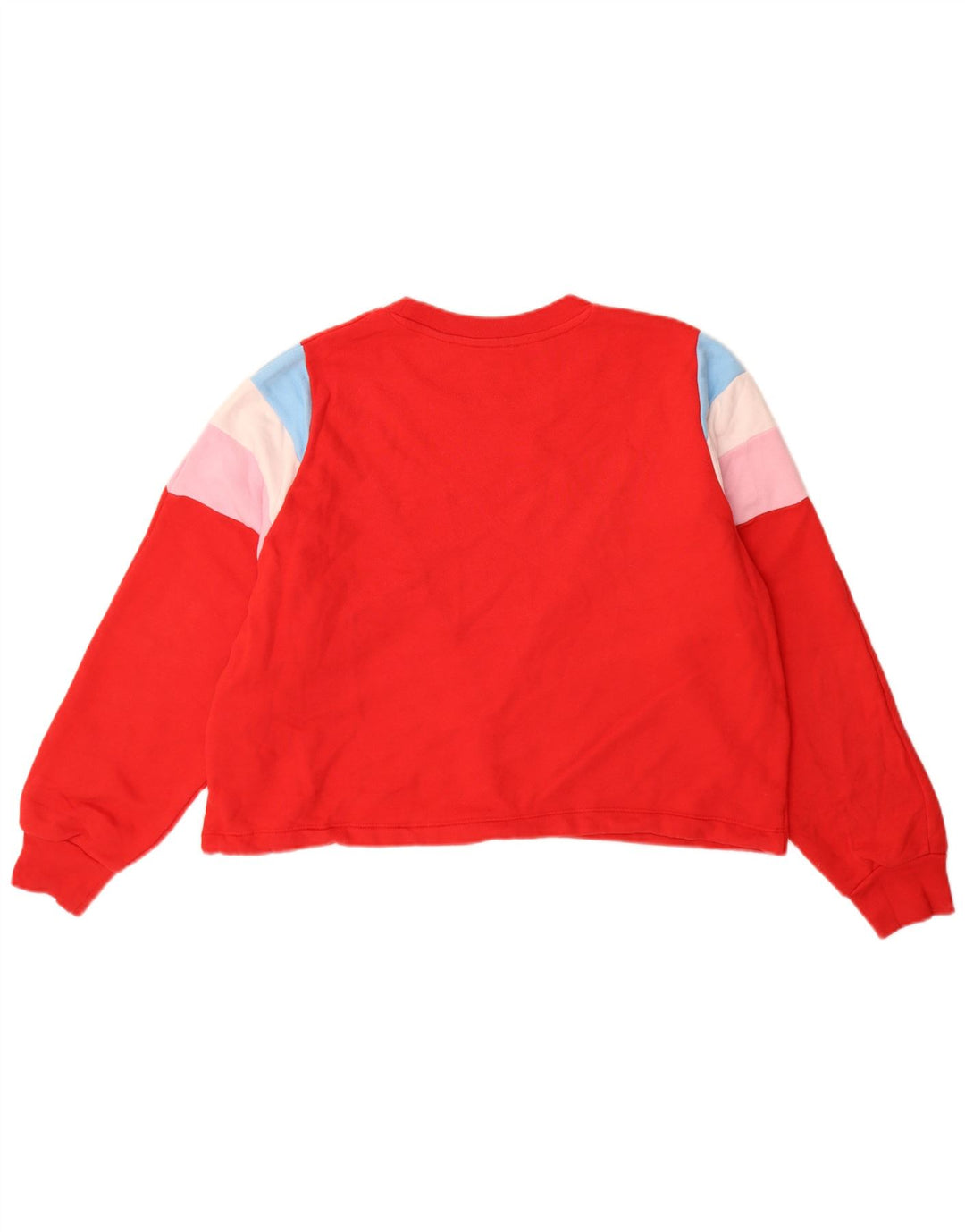Levi's Womens Oversized Sweatshirt Jumper UK 14 Medium Red Colourblock