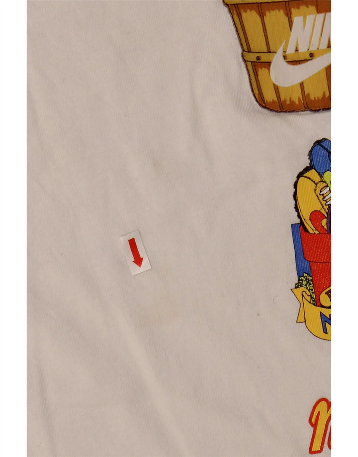 Nike Mens Graphic T-Shirt Top Small White Cotton
