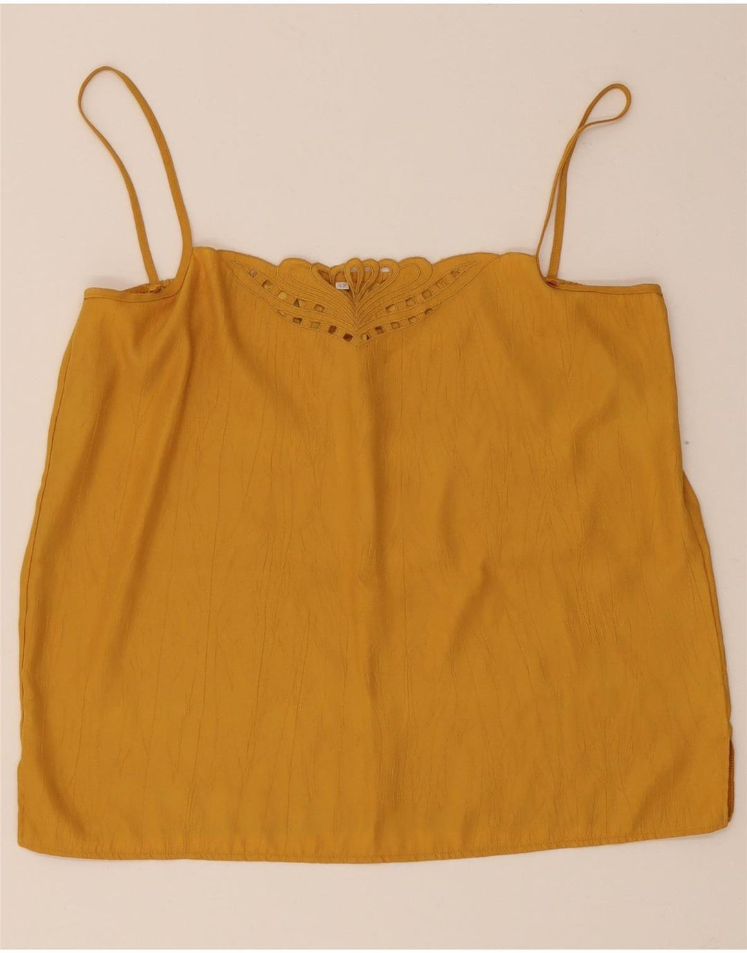 Vintage Womens Cami Top IT 42 Medium Yellow