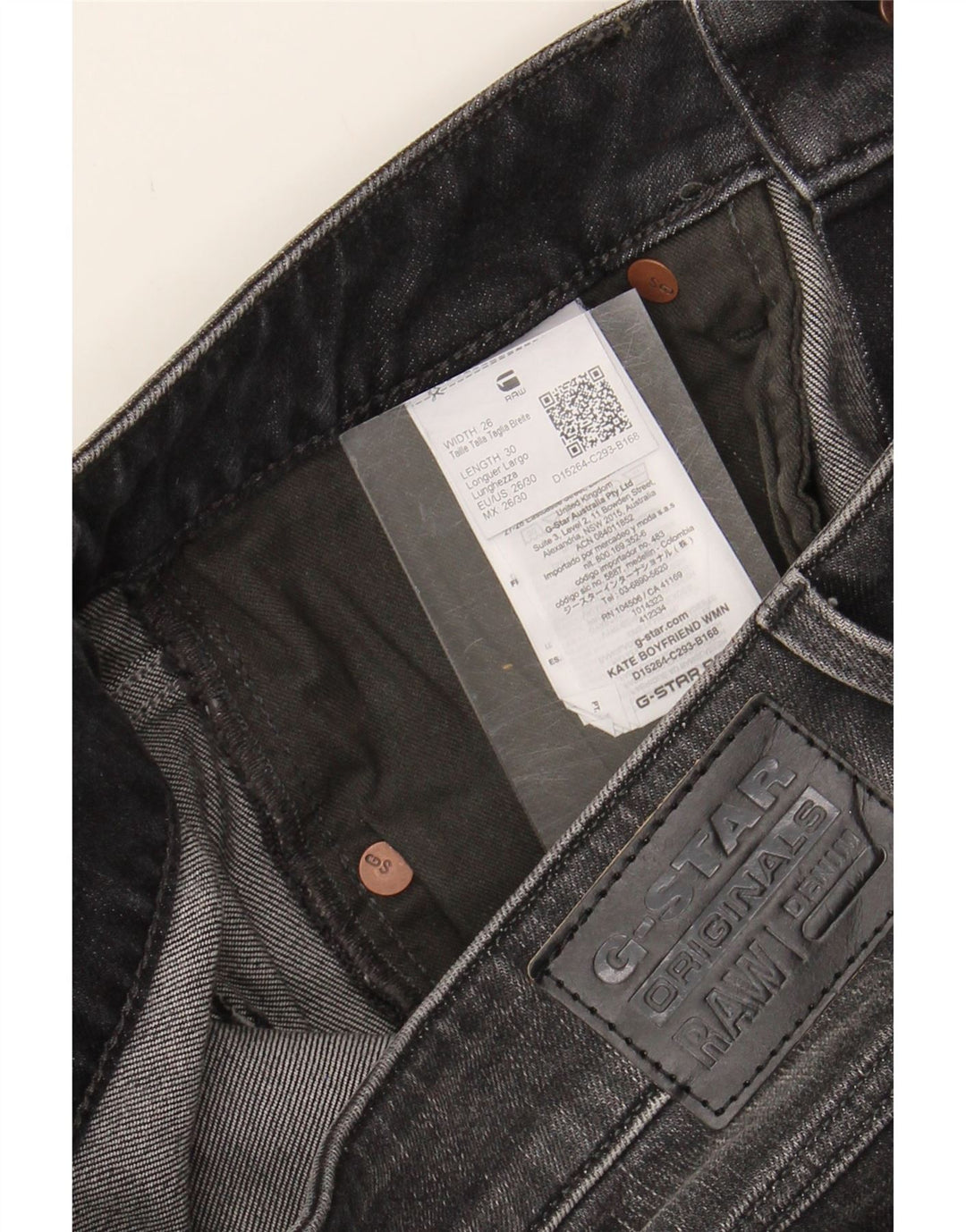 G-STAR Womens Slim Jeans W26 L26 Black Cotton Vintage G-Star and Second-Hand G-Star from Messina Hembry 