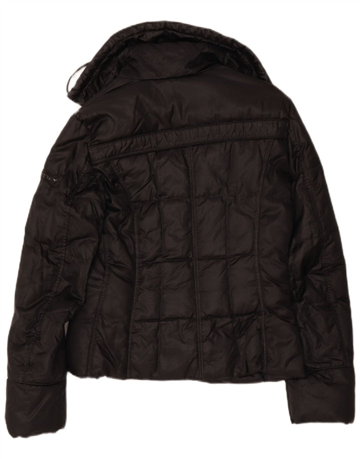 PEUTEREY Womens Padded Jacket IT 42 Medium Black Cotton