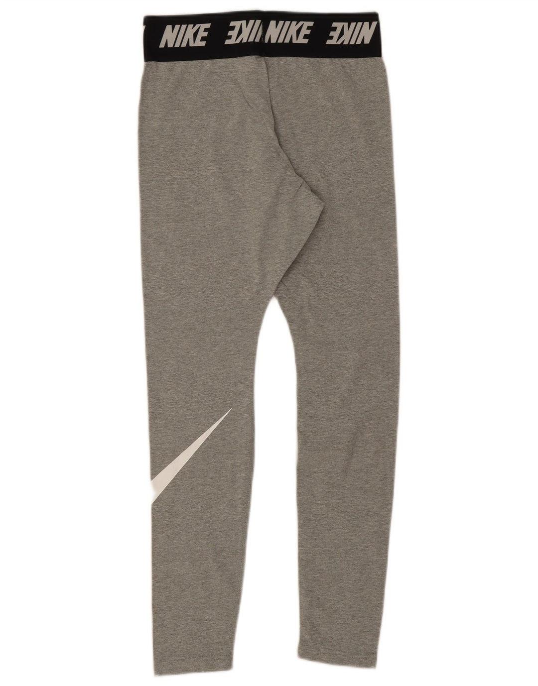 Nike Womens Graphic Leggings UK 10 Medium Grey Colourblock Cotton