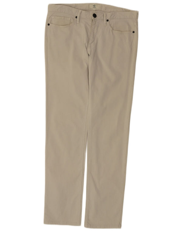 CERRUTI 1881 Mens Straight Casual Trousers W34 L31 Beige