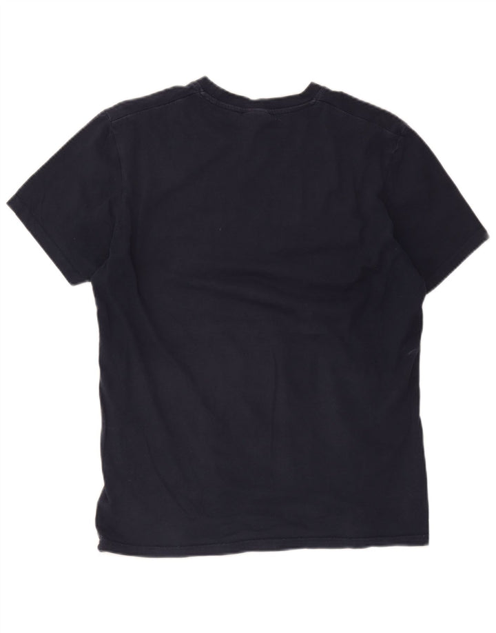 Ellesse Mens Graphic T-Shirt Top Medium Navy Blue Cotton