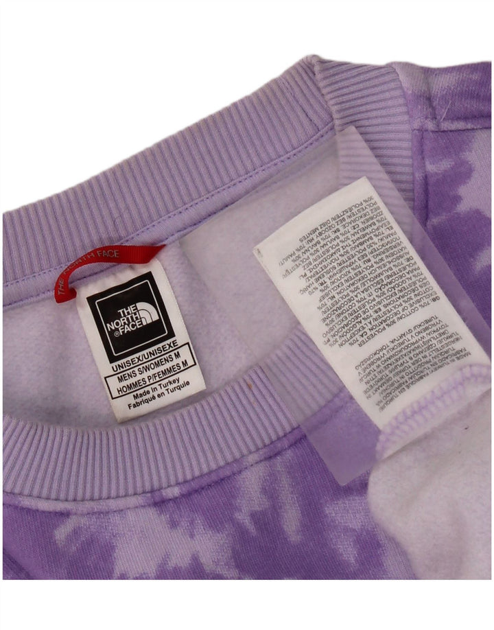 The North Face Mens Sweatshirt Jumper Medium Purple Tie Dye Cotton