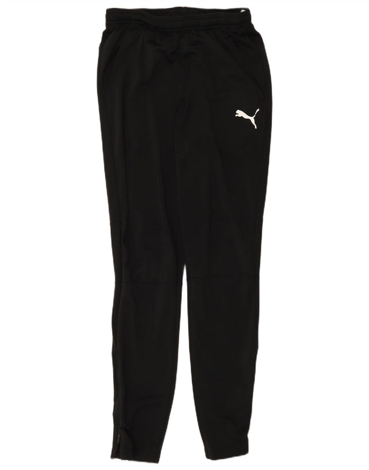 Puma Mens Regular Tracksuit Trousers Joggers Small Black Polyester