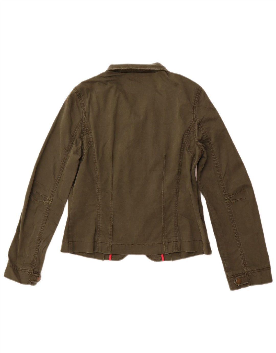 Gant Womens Utility Jacket UK 14 Large Khaki Cotton